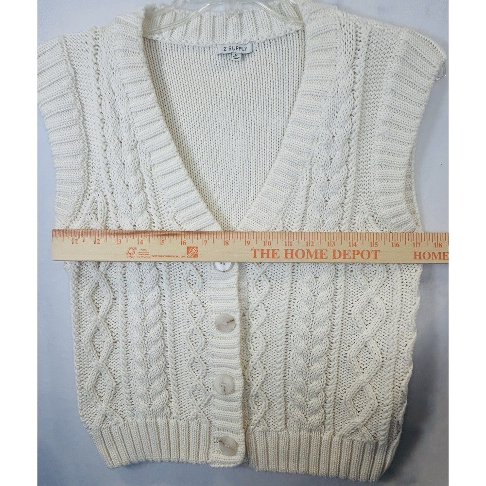 Z SUPPLY Fairway Cable Knit Sleeveless Vest Size‎ XL - Picture 4 of 9